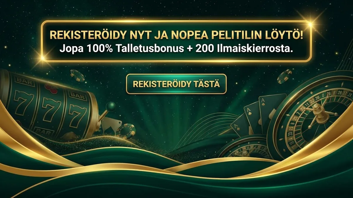 Rekisteröidy bonuksen kanssa